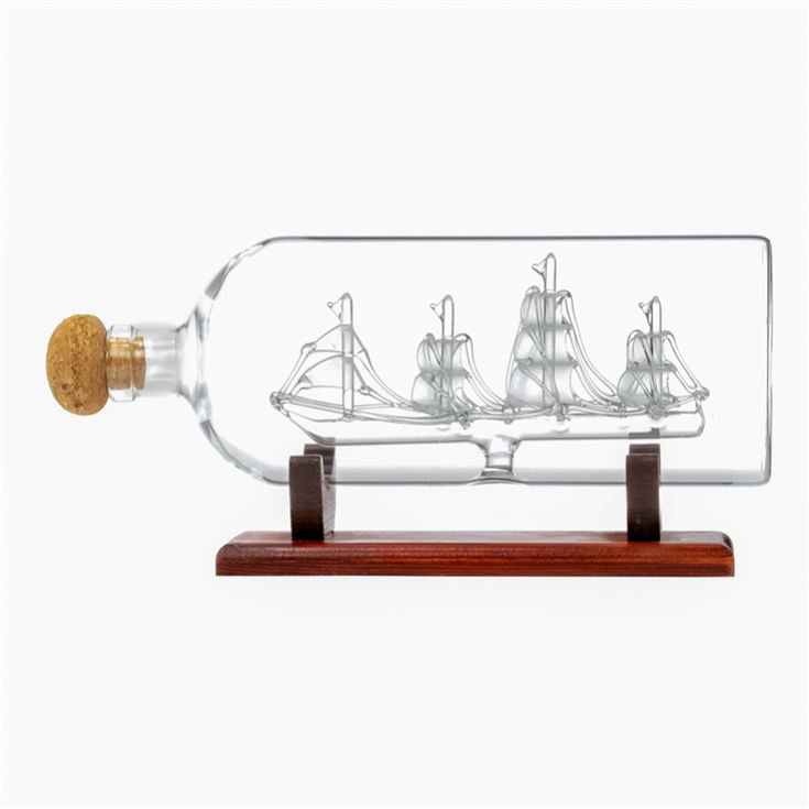 Classic Ship in a Bottle Glass Decanter product image