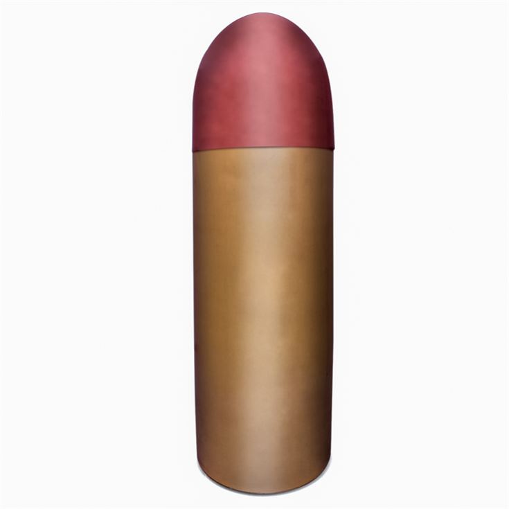 Bullet-Shaped Brass & Copper-Plated Cocktail Shaker product image