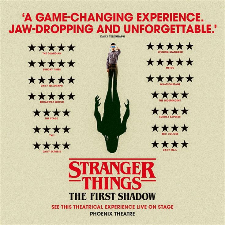 Stranger Things: The First Shadow Theatre Tickets for Two product image