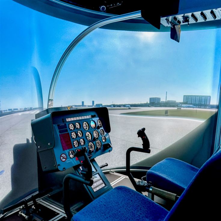 Helicopter Flight & Simulator Experience with Sparkling Lunch for Two product image