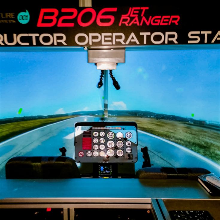 Helicopter Flight & Simulator Experience with Sparkling Lunch for Two product image