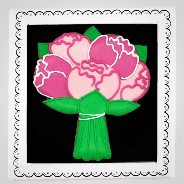 Biscuiteers "Bouquet of Flowers" Hand-Iced Letterbox Biscuit product image