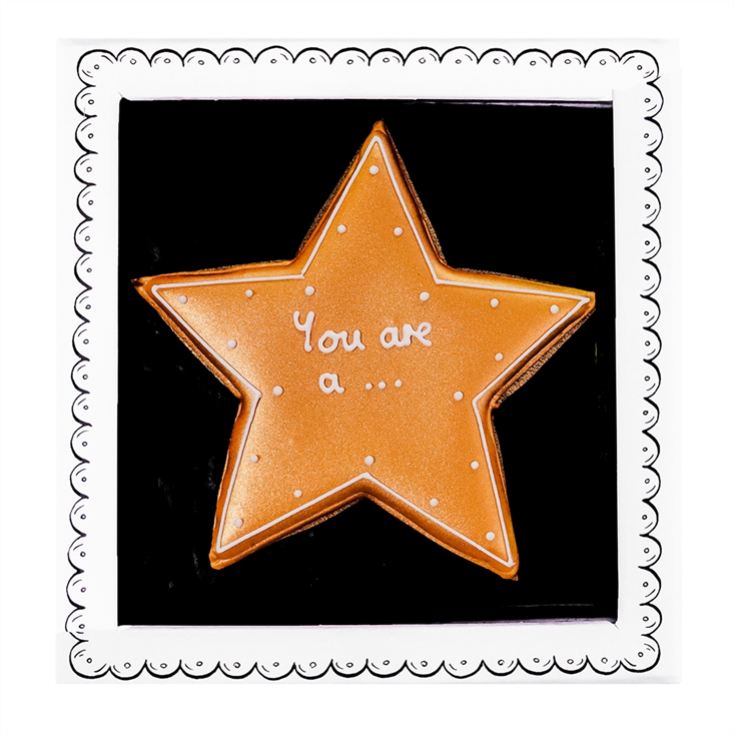 Biscuiteers "You're a Star!" Hand-Iced Letterbox Biscuit product image