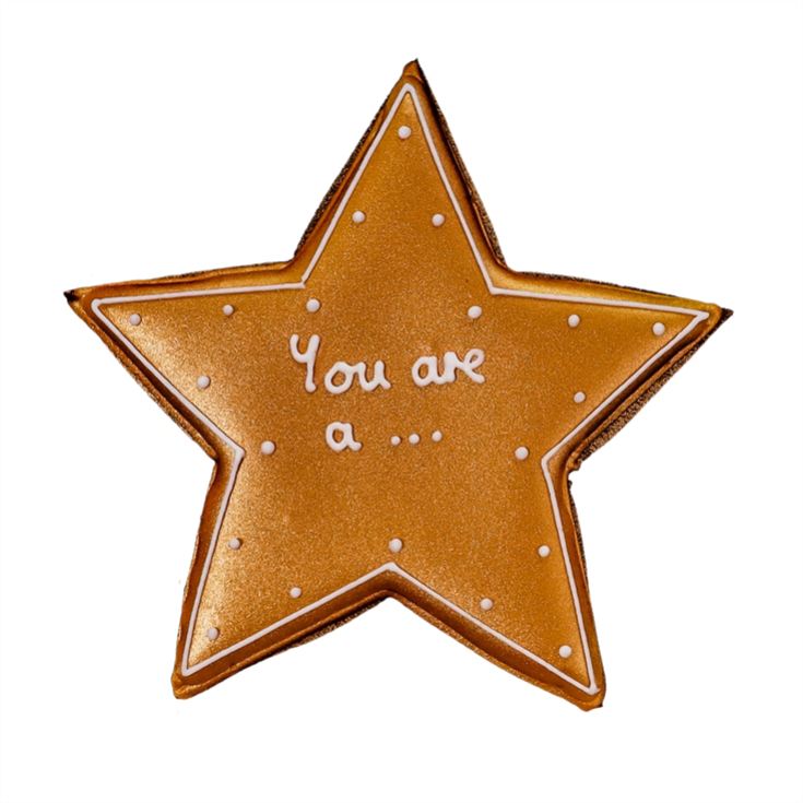 Biscuiteers "You're a Star!" Hand-Iced Letterbox Biscuit product image