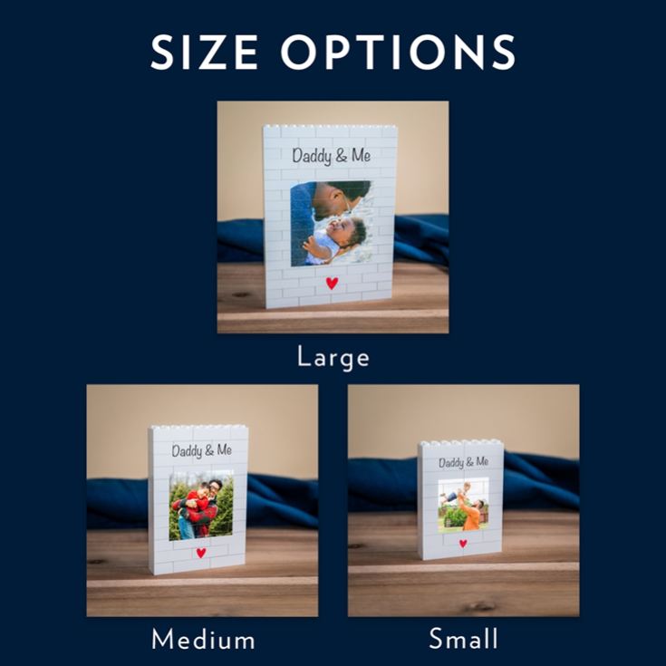 Personalised "Daddy & Me" LEGO® Brick Photo Upload Blocks product image