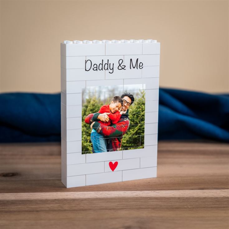 Personalised "Daddy & Me" LEGO® Brick Photo Upload Blocks product image