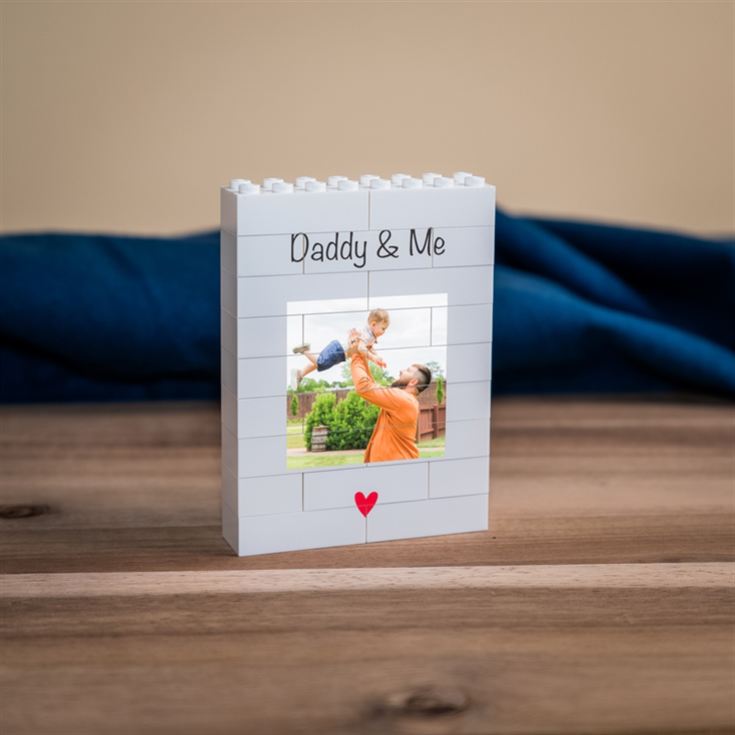 Personalised "Daddy & Me" LEGO® Brick Photo Upload Blocks product image