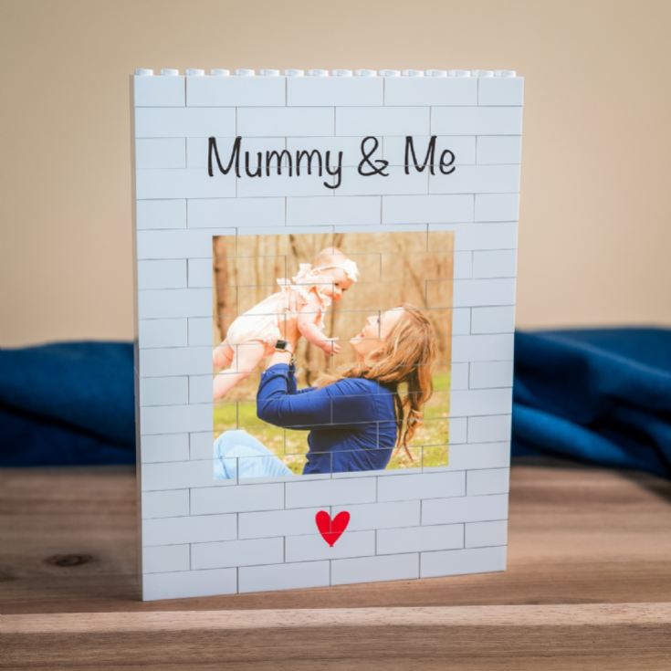 Personalised "Mummy & Me" LEGO® Brick Photo Upload Blocks product image