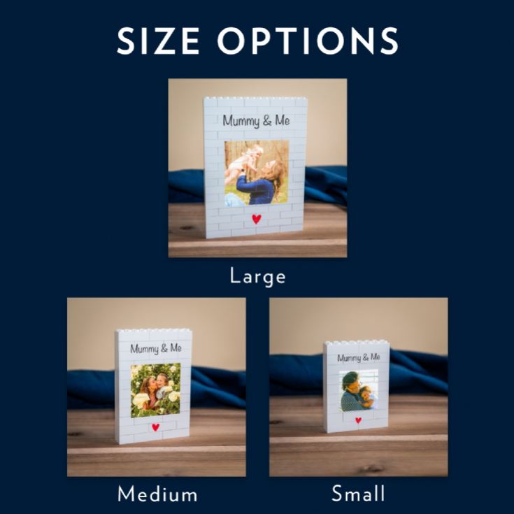 Personalised "Mummy & Me" LEGO® Brick Photo Upload Blocks product image