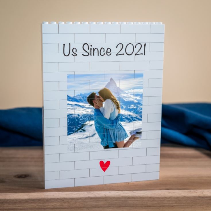 Personalised "Us Since…" LEGO® Brick Photo Upload Blocks product image