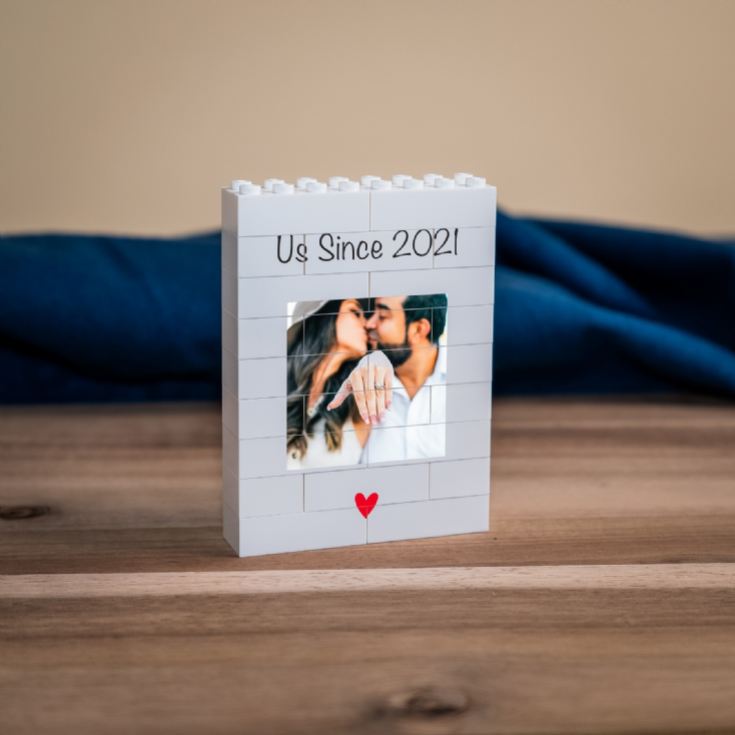 Personalised "Us Since…" LEGO® Brick Photo Upload Blocks product image