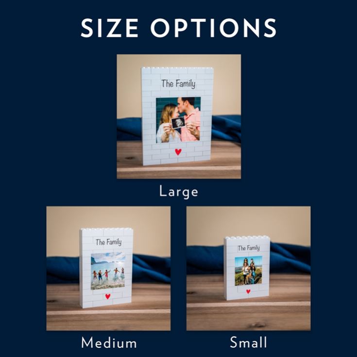 Personalised "The Family" LEGO® Brick Photo Upload Blocks product image