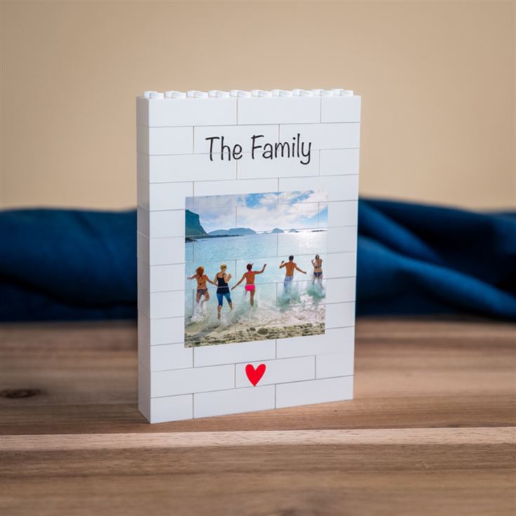 Personalised "The Family" LEGO® Brick Photo Upload Blocks product image
