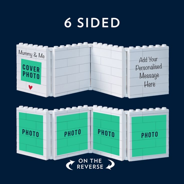 Personalised Fold-Out "Mummy & Me" LEGO® Brick Photo Albums product image