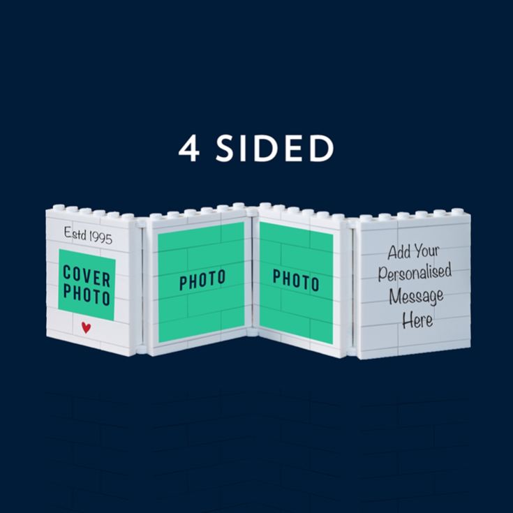 Personalised Fold-Out "Estd..." Birthday LEGO® Brick Photo Albums product image