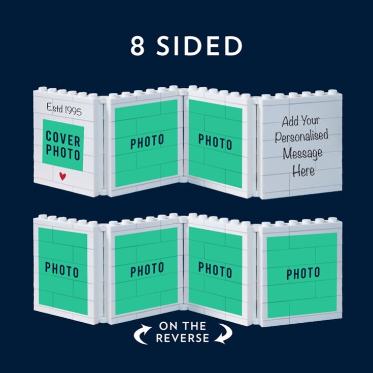 Personalised Fold-Out "Estd..." Birthday LEGO® Brick Photo Albums product image