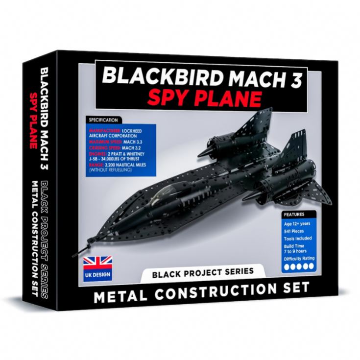 Blackbird Mach 3 Spy Plane Metal Construction Set product image
