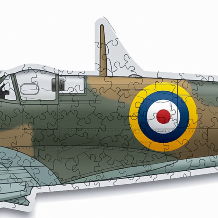 Spitfire Shaped Wooden Jigsaw Puzzle product image