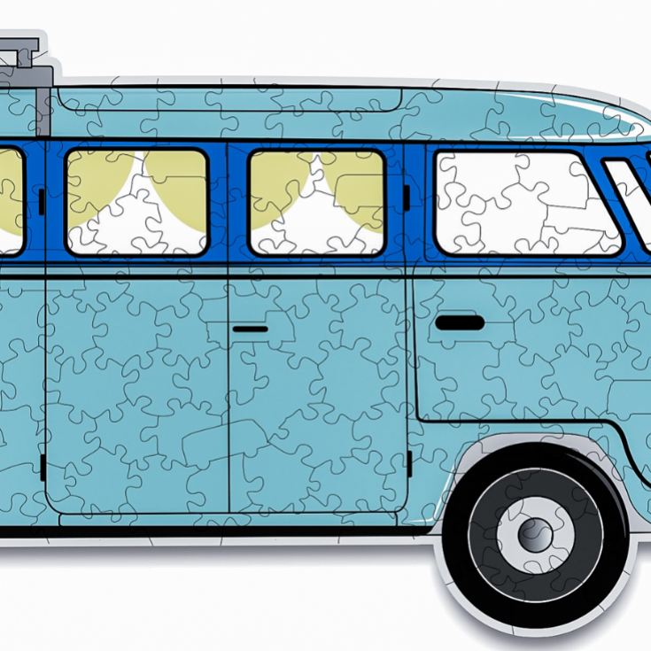 Campervan Shaped Wooden Jigsaw Puzzle product image
