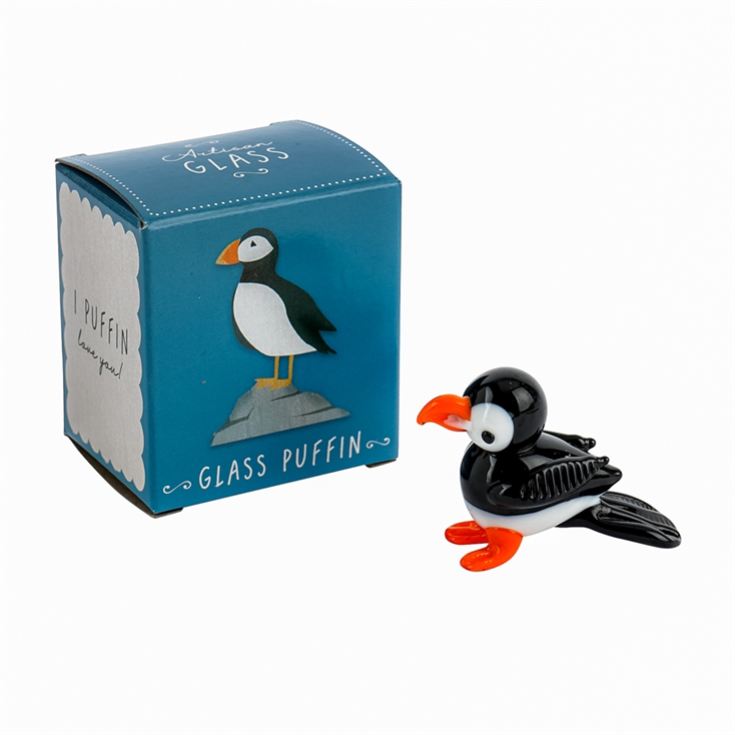 Artisan Glass Puffin Ornament product image
