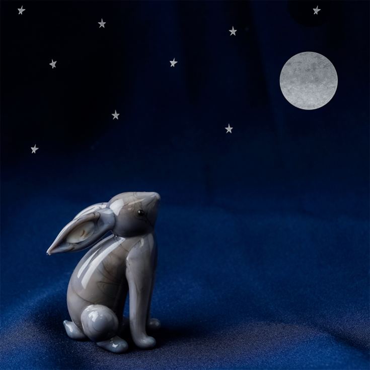 Stargazing Glass Hare Ornament product image