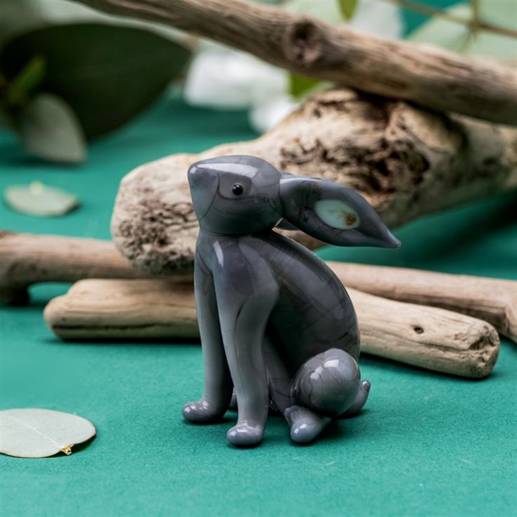 Stargazing Glass Hare Ornament product image
