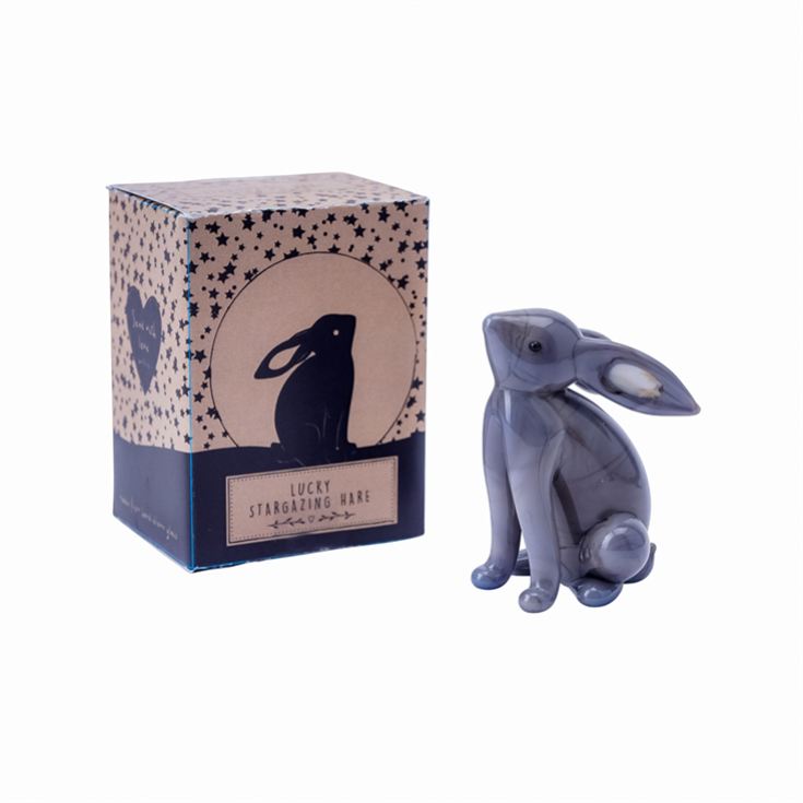 Stargazing Glass Hare Ornament product image