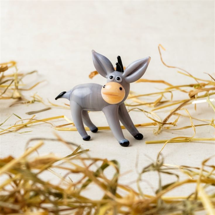 Artisan Glass Donkey Figurine product image