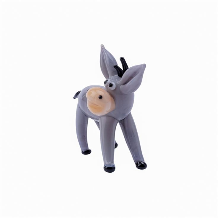 Artisan Glass Donkey Figurine product image