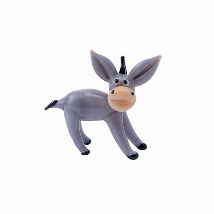 Artisan Glass Donkey Figurine product image