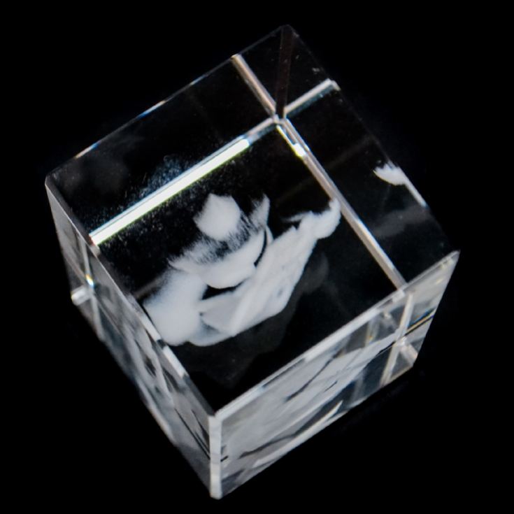 3D Personalised Engraved Photo Crystal Block product image