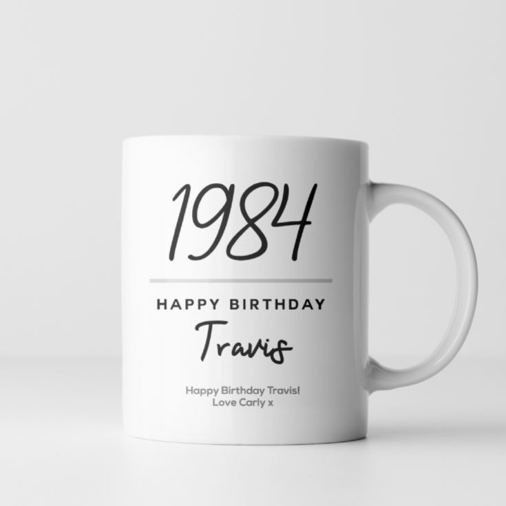 Personalised Classy 40th Birthday Year Mug product image