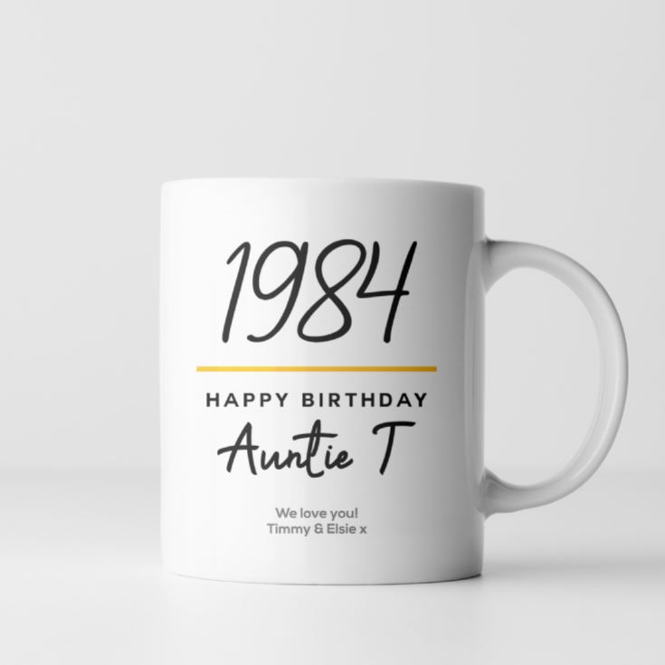 Personalised Classy 40th Birthday Year Mug product image