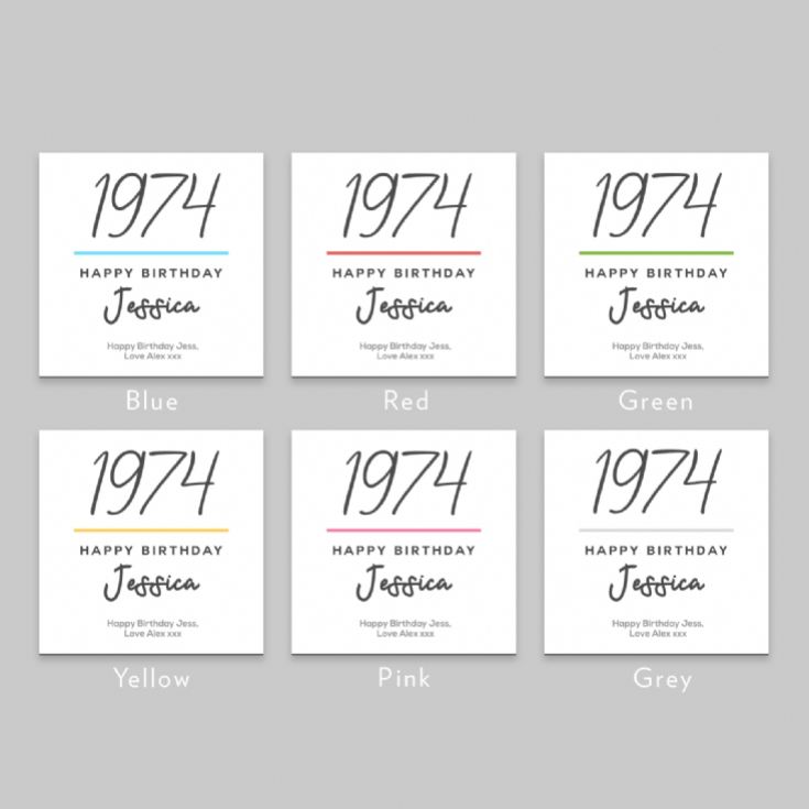 Personalised Classy 50th Birthday Year Mug product image