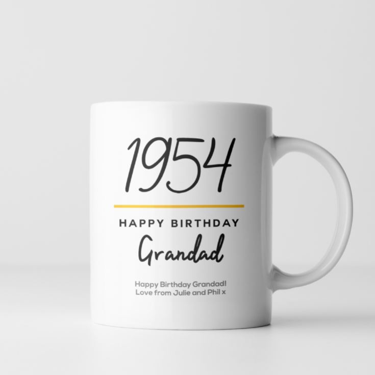 Personalised Classy 70th Birthday Year Mug product image
