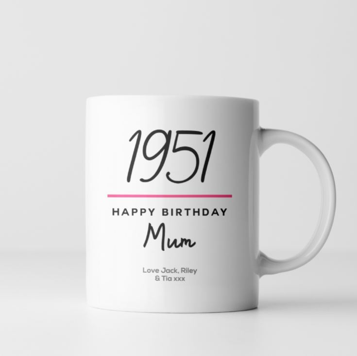 Personalised Classy Special Birthday Year Mug product image