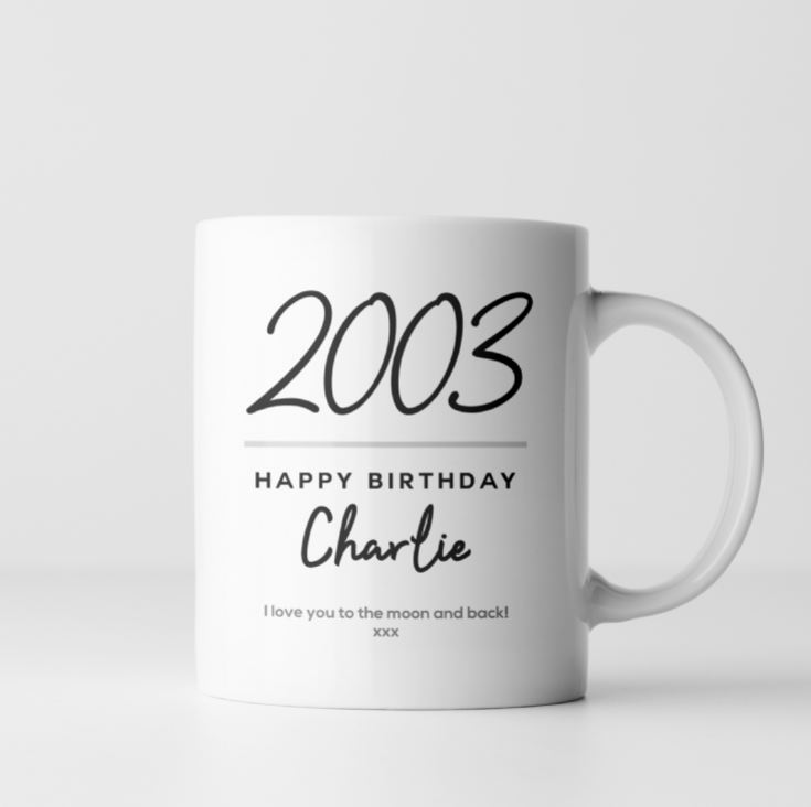 Personalised Classy Special Birthday Year Mug product image