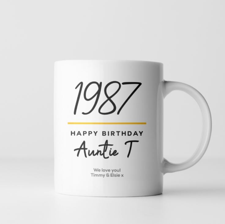 Personalised Classy Special Birthday Year Mug product image