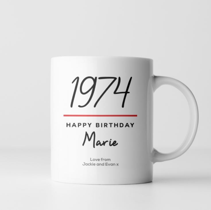 Personalised Classy Special Birthday Year Mug product image