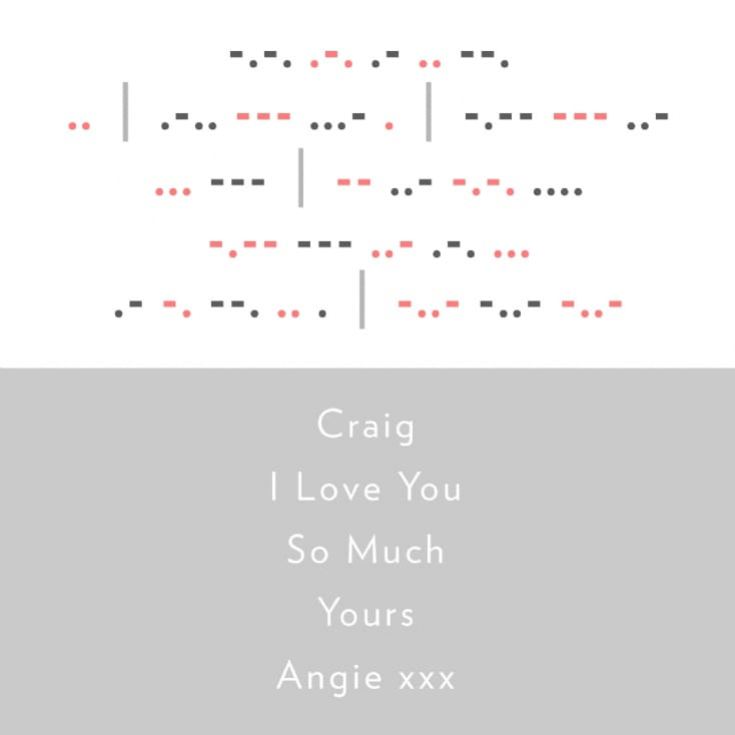 Personalised Morse Code Mug product image