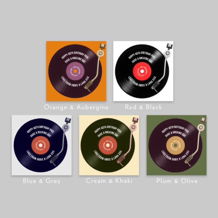 Personalised 40th Birthday Retro Record Mug product image