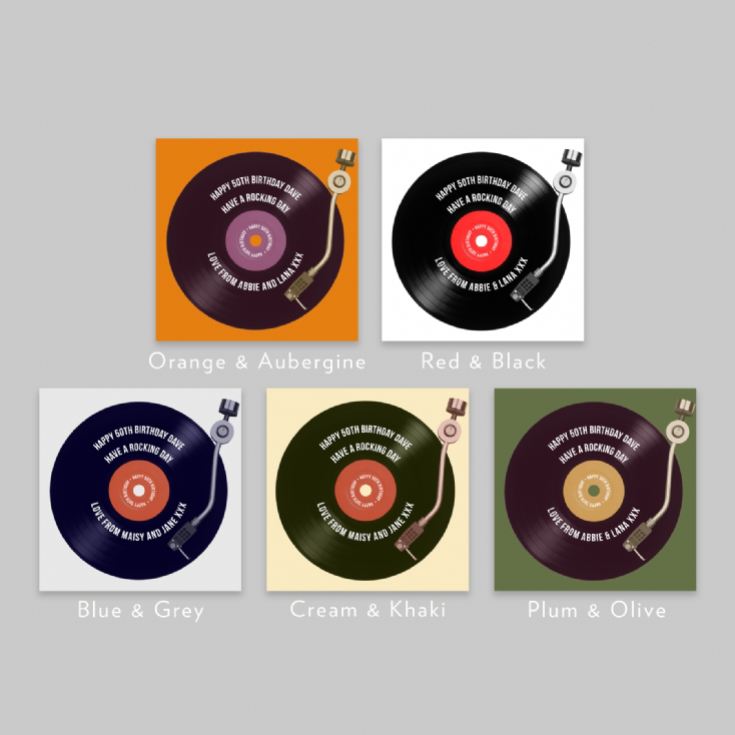 Personalised 50th Birthday Retro Record Mug product image