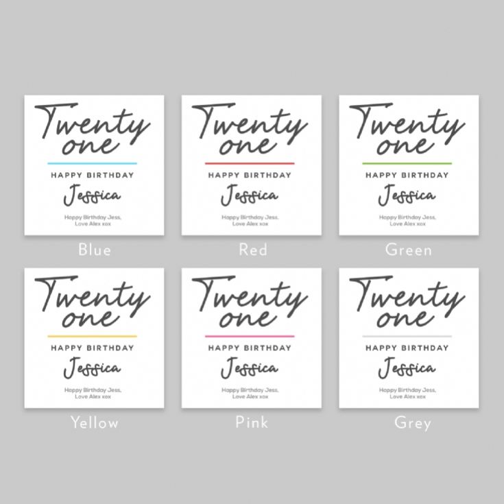 Personalised Classy 21st Birthday Mug product image