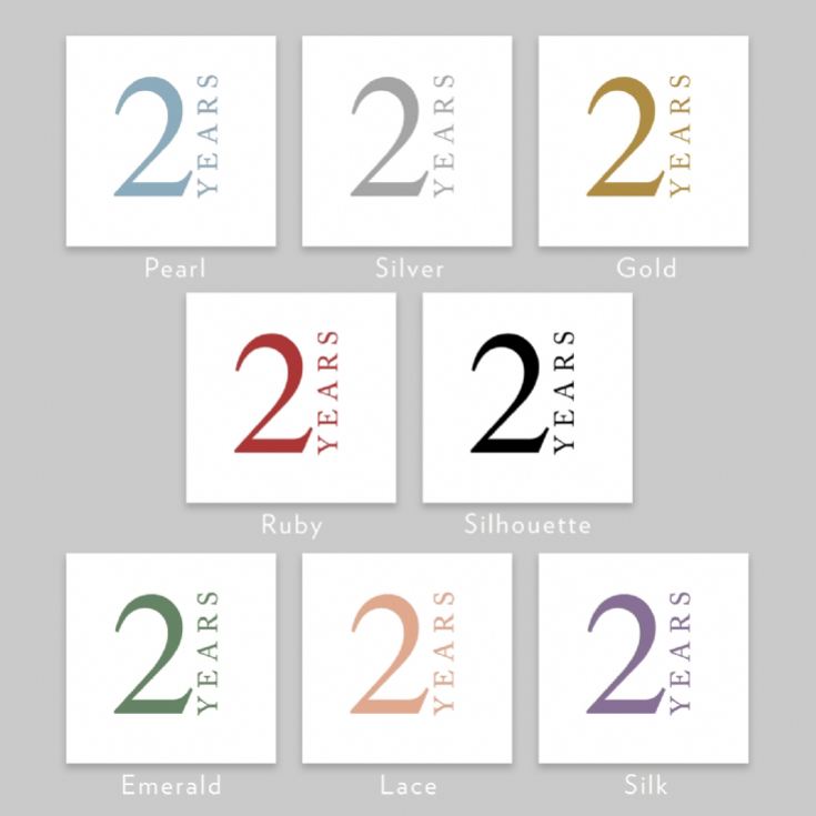 Personalised Botanical 2nd Wedding Anniversary Mug product image