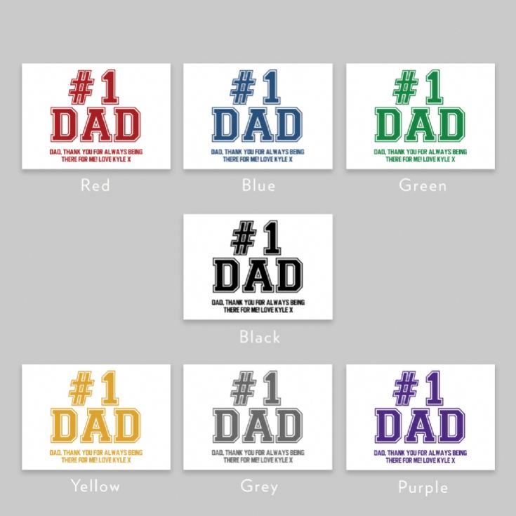 Personalised #1 Dad Teddy Bear product image