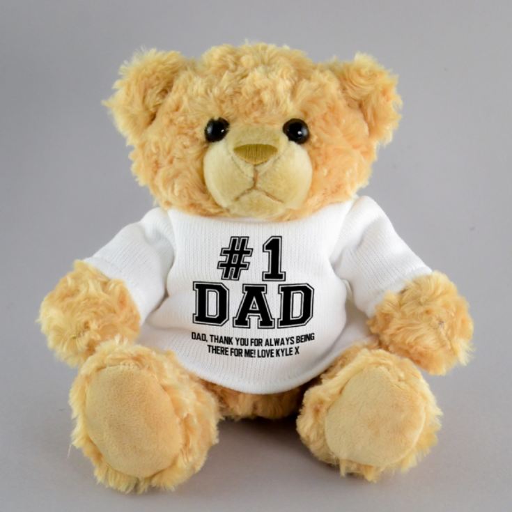 Personalised #1 Dad Teddy Bear product image