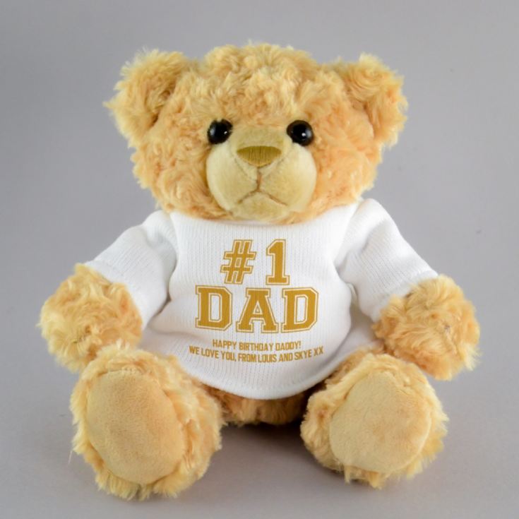 Personalised #1 Dad Teddy Bear product image