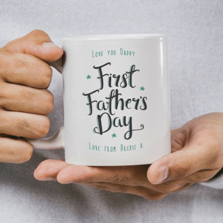 Personalised Our First Father's Day Mug product image