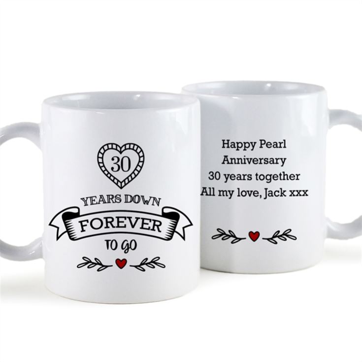 Personalised 30 Years Down Forever to Go Mug product image