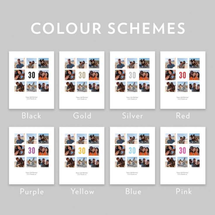 Personalised 30th Birthday Photo Prints product image